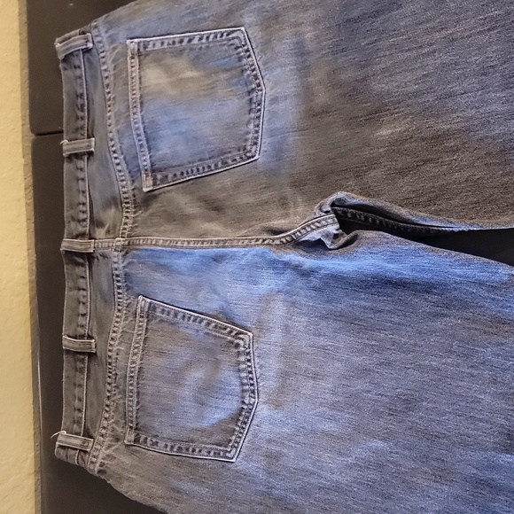 Men's black faded structure jeans size 38x32 excellent use condition - Picture 5 of 6